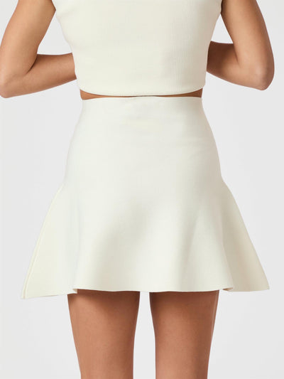 Hanna Smooth Knit Skirt Off White