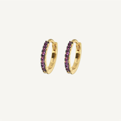 Small hoops Ink Cerise