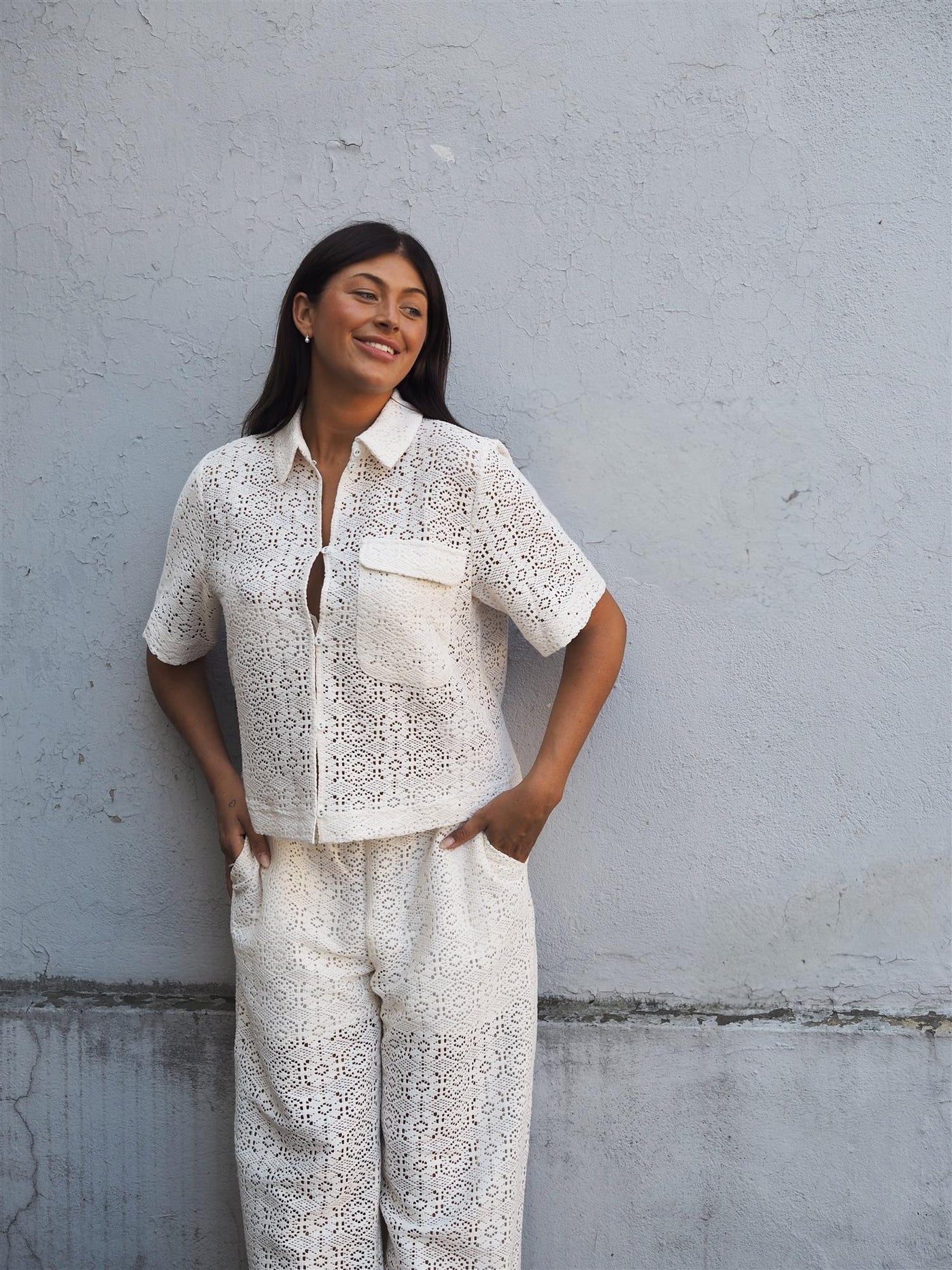 Elsia Short Sleeve Cream