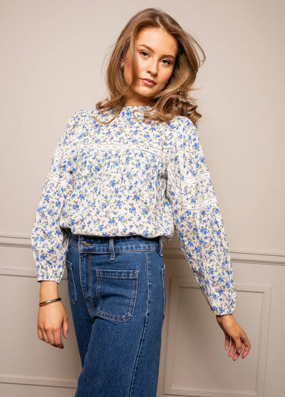 Karoline blouse Spring blue