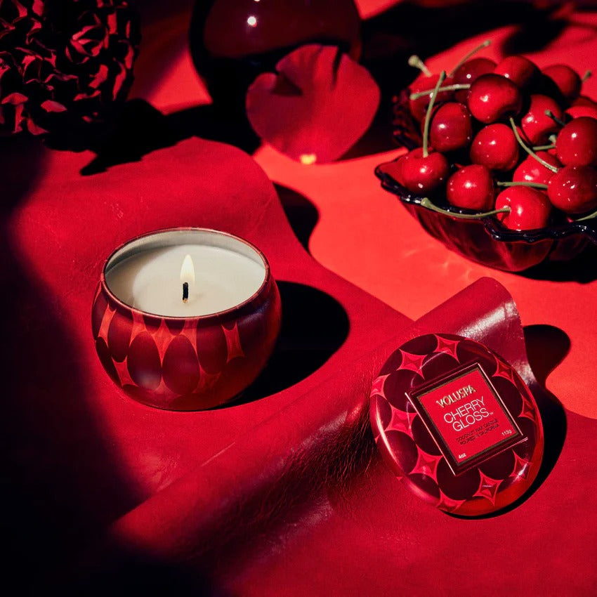 Mini Tin Candle 25tim Cherry Gloss