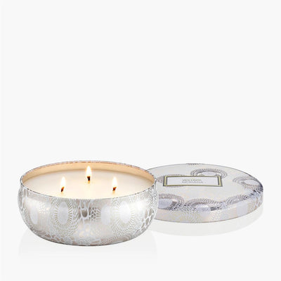 3-Wick Tin Candle Mokara