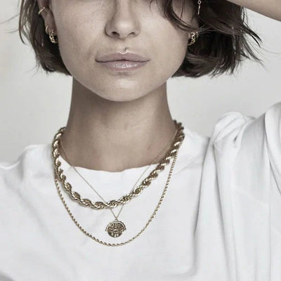 Rope Chain Necklace Gold