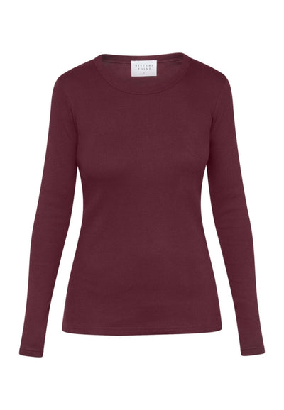 Eike Long Sleeve Deep Bordeaux