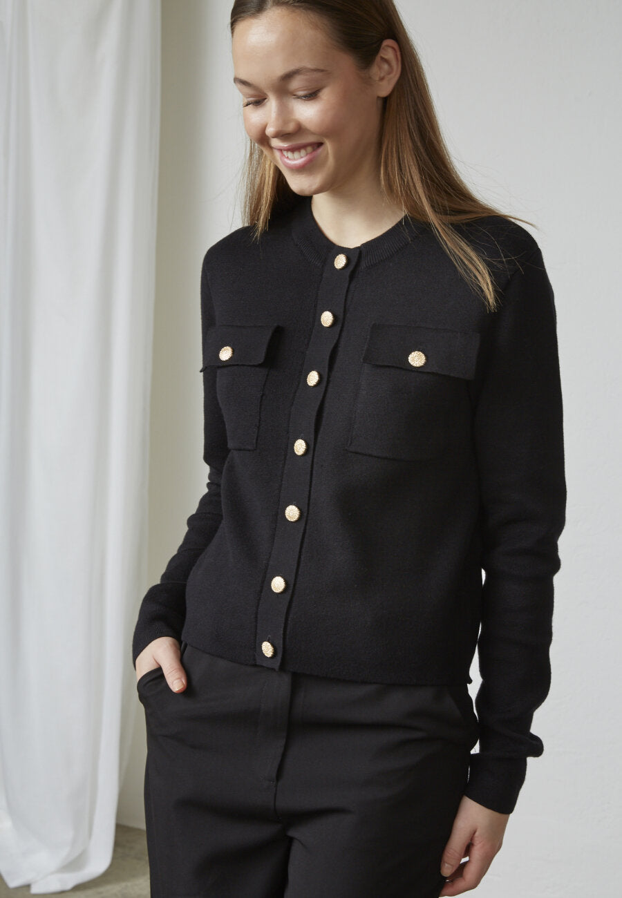 Heliba Cardigan Black