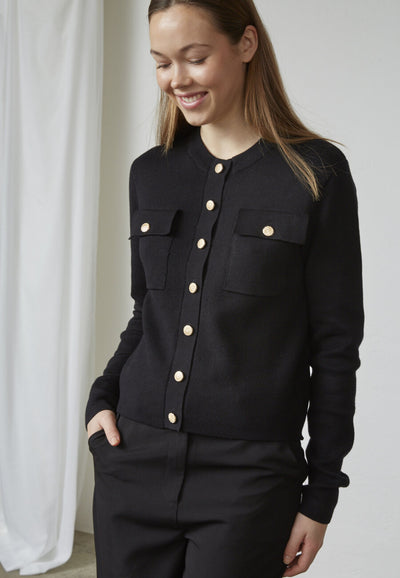 Heliba Cardigan Black
