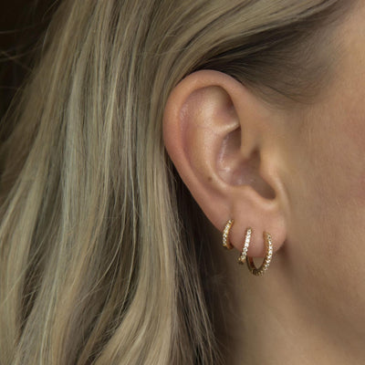 Small hoops White
