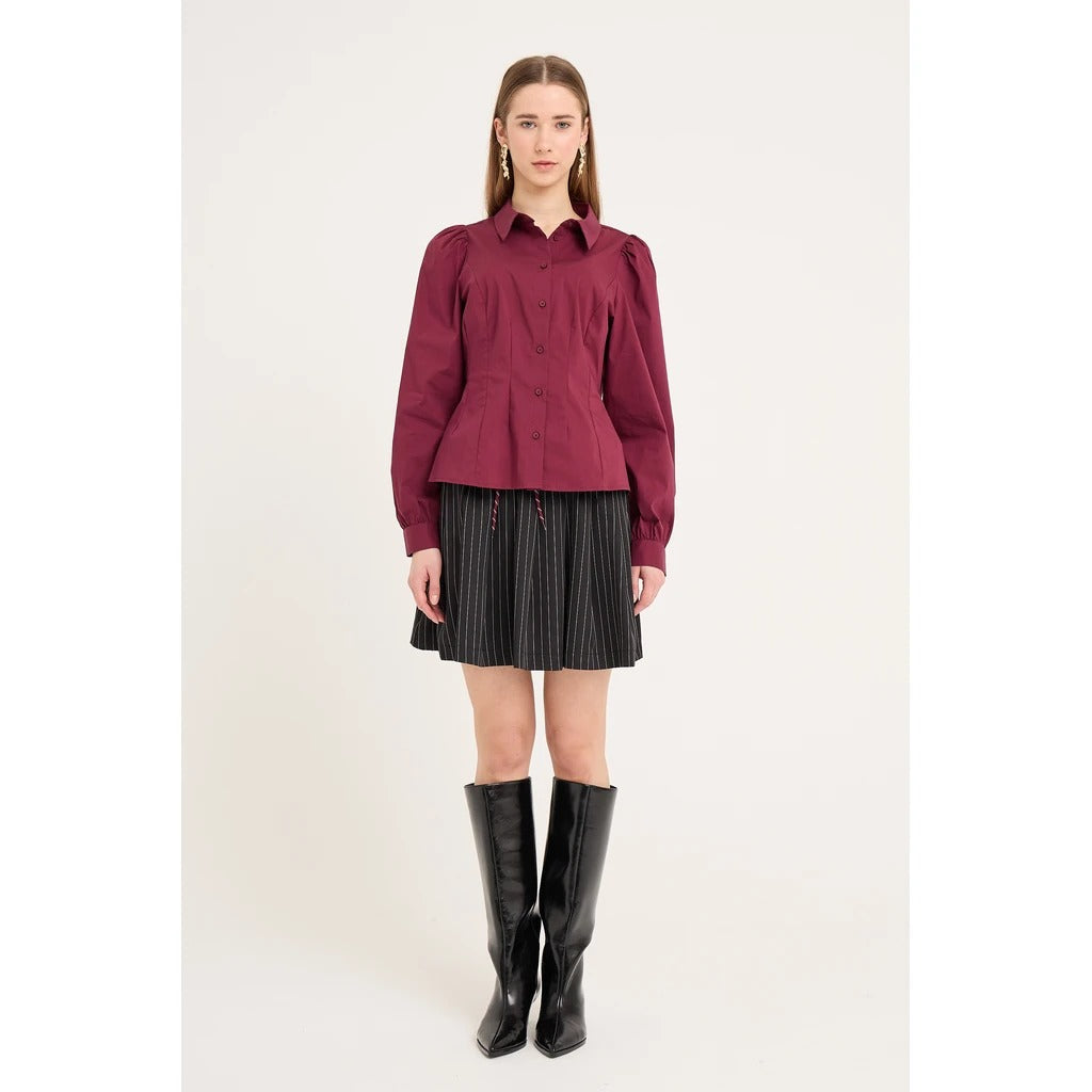 Malika Shirt Bordeaux