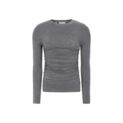 Roman Draped O-neck Medium Grey Melange