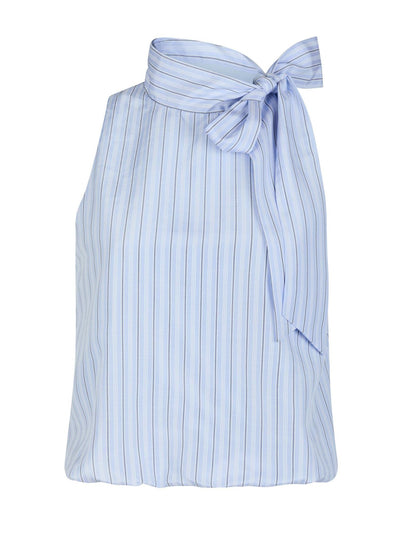 Veda Stripe Top Light Blue