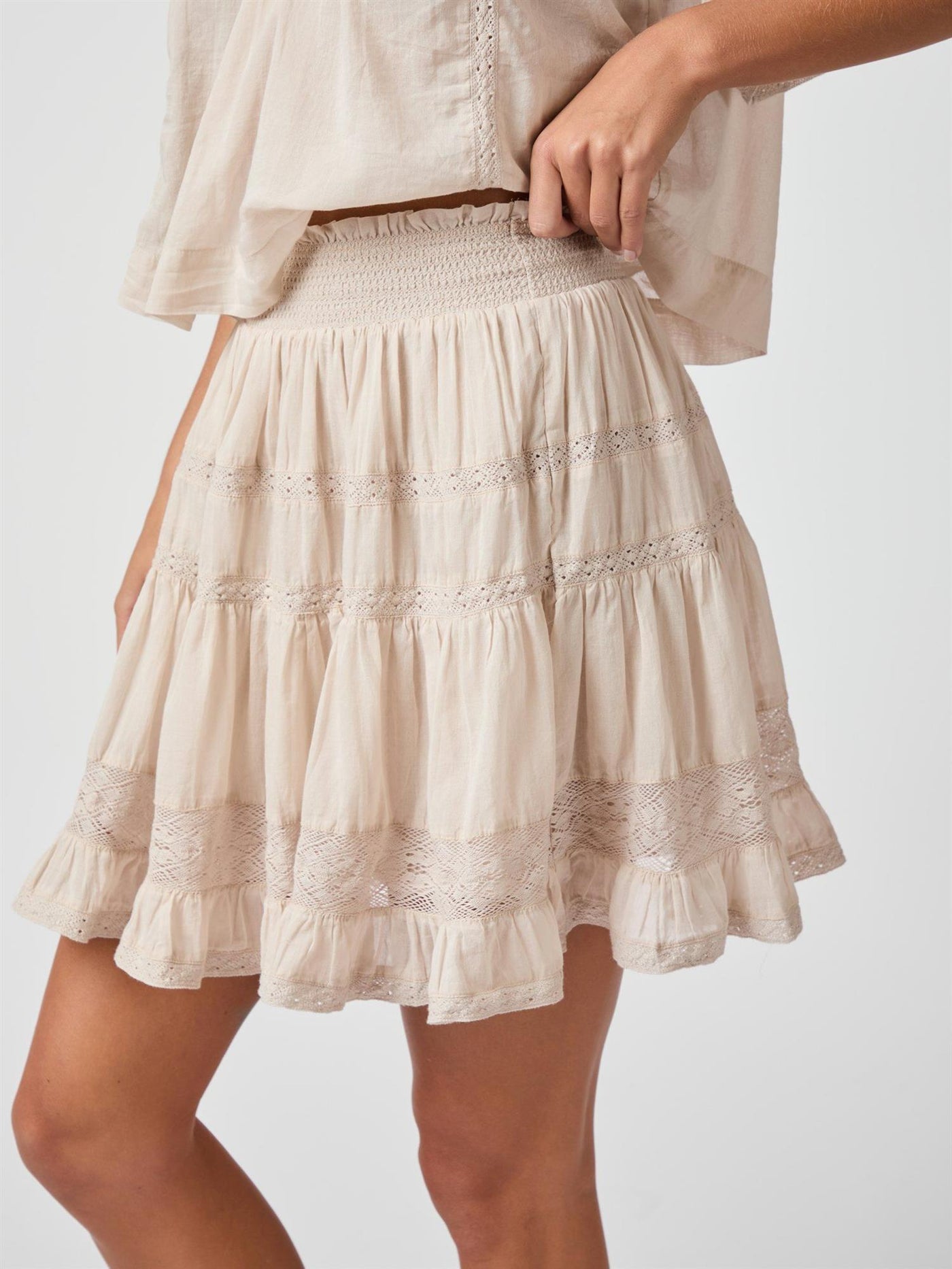 Callia S Voile Skirt Ivory