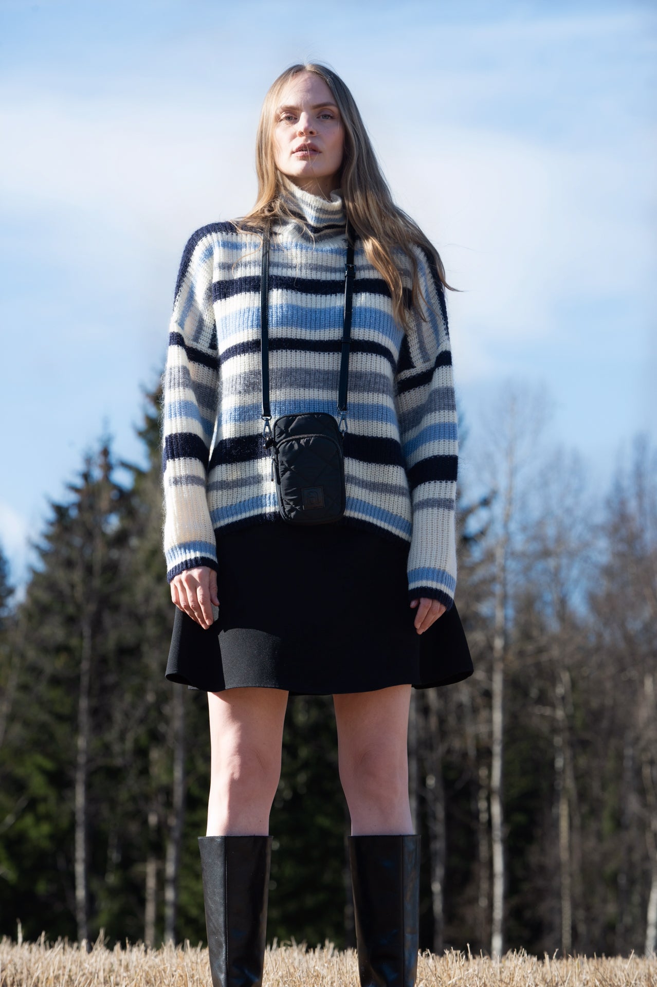 Stellar Sweater Offwhite/Blue