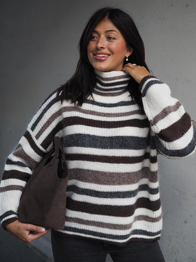 Stellar Sweater Offwhite/Brown