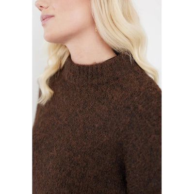 Patrisia solid knit Dark Brown