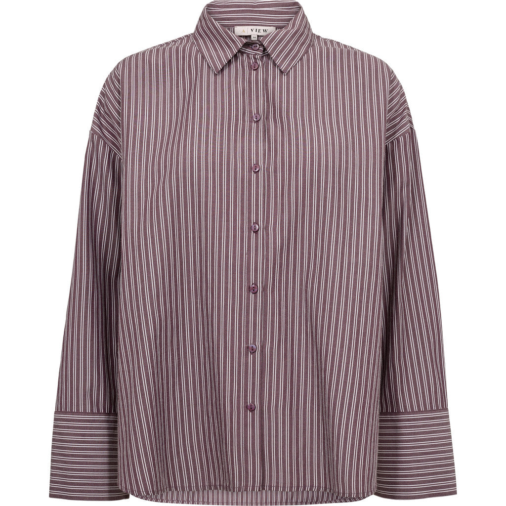 Luka shirt Bordeaux/white