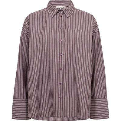 Luka shirt Bordeaux/white