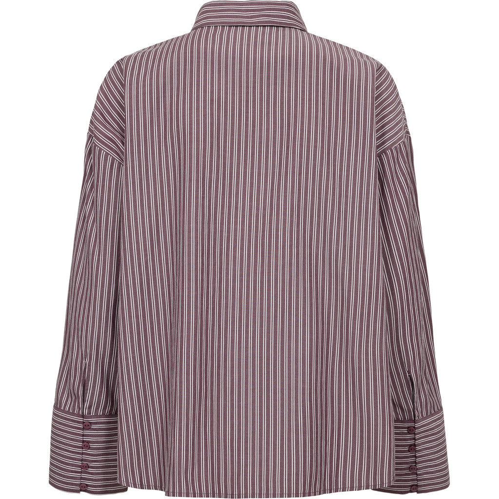 Luka shirt Bordeaux/white