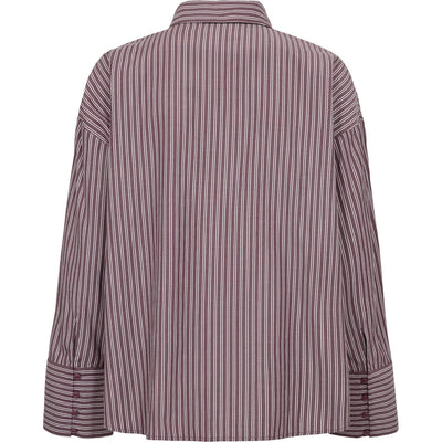 Luka shirt Bordeaux/white