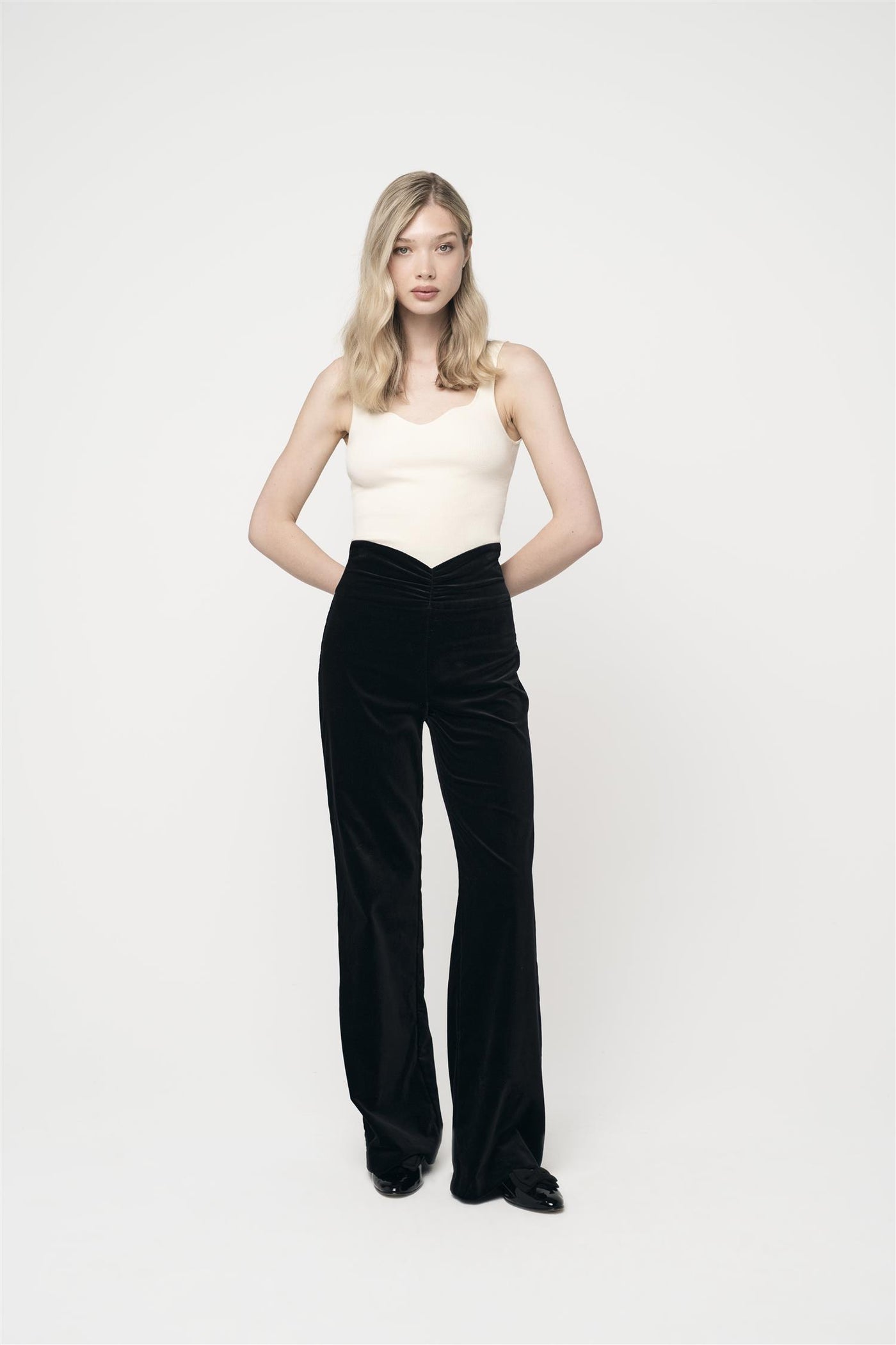 Sammy Velvet Pants Black