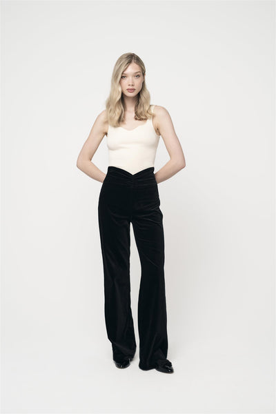 Sammy Velvet Pants Black