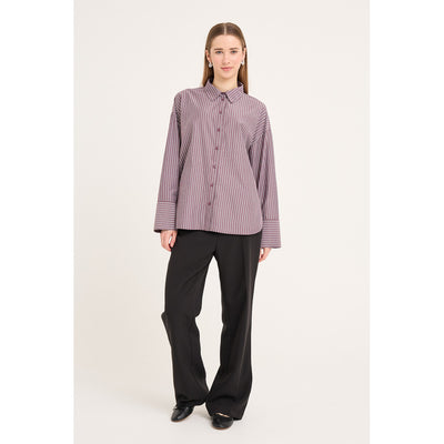 Luka shirt Bordeaux/white