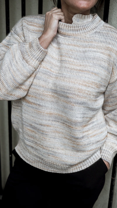 Comfy knit pullover Sand Mix