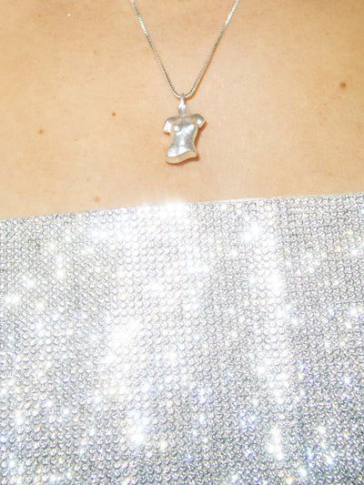 Figure Necklace Silver