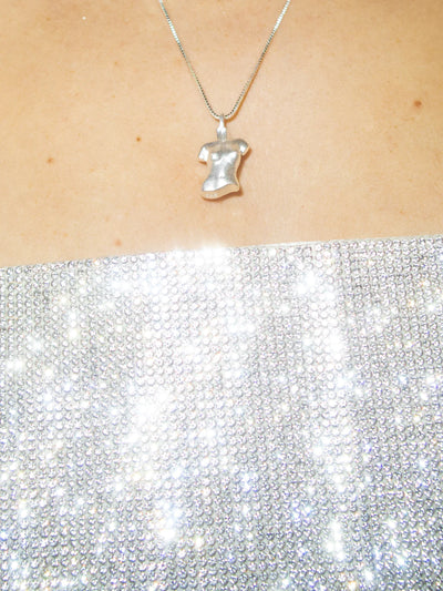 Figure Necklace Silver