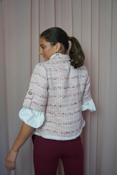 Milano jacket pink tweed