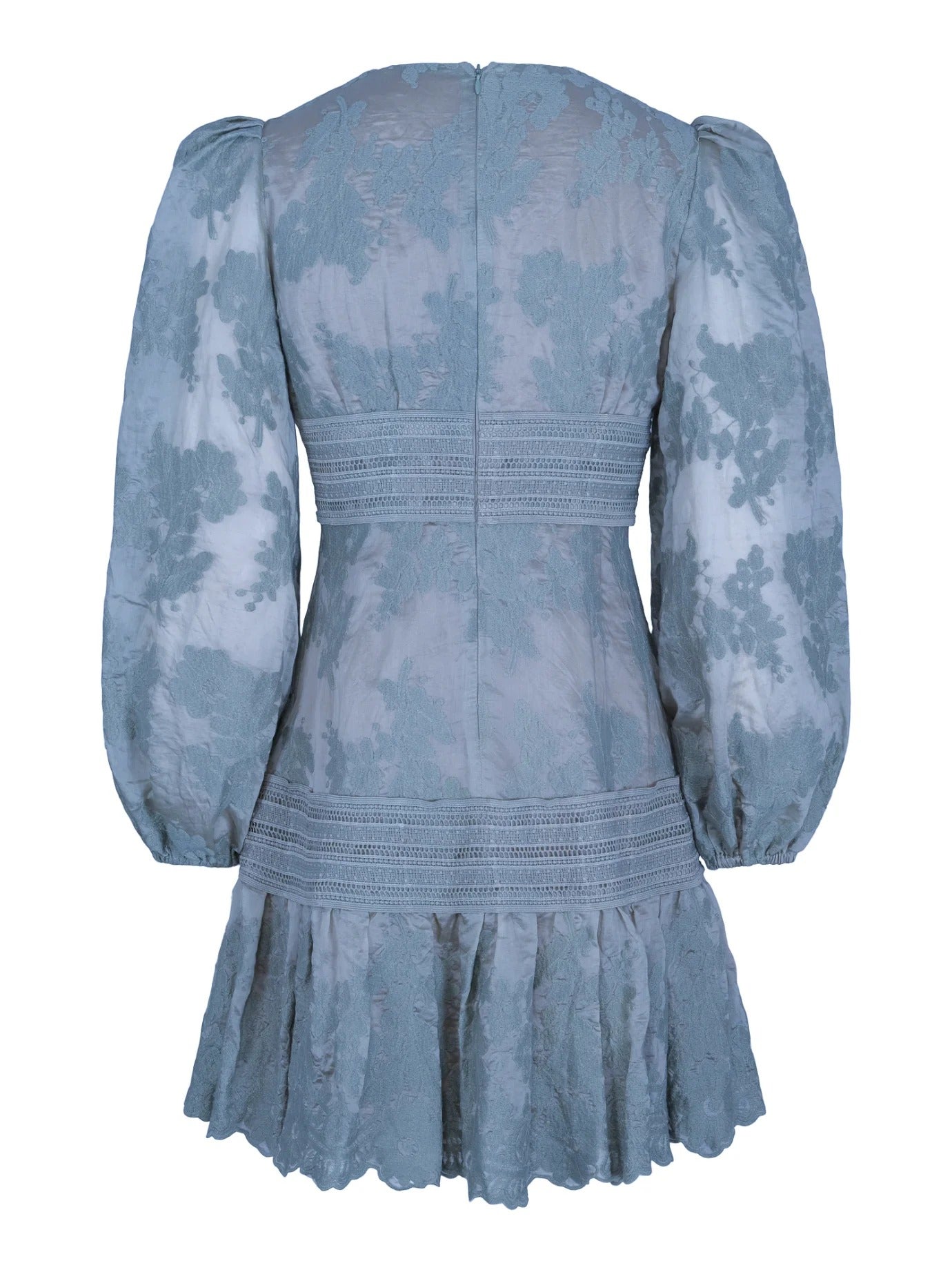 Castle Lace Dress Dusty blue