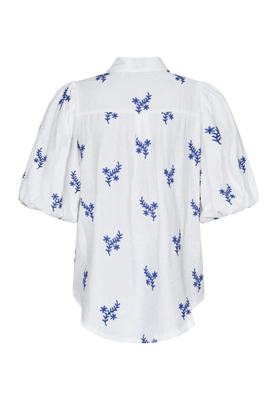 Ella shirt White/Blue