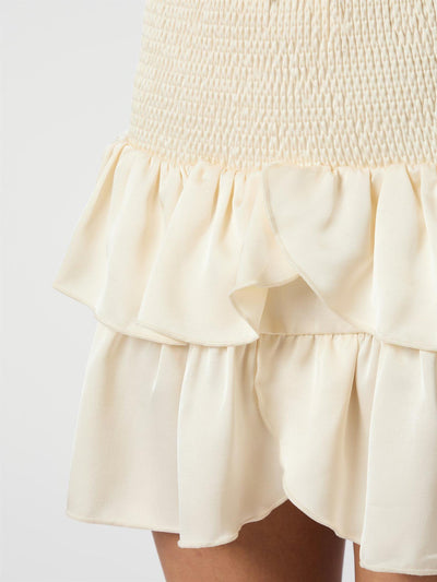 Carin Heavy Sateen Skirt Pearl