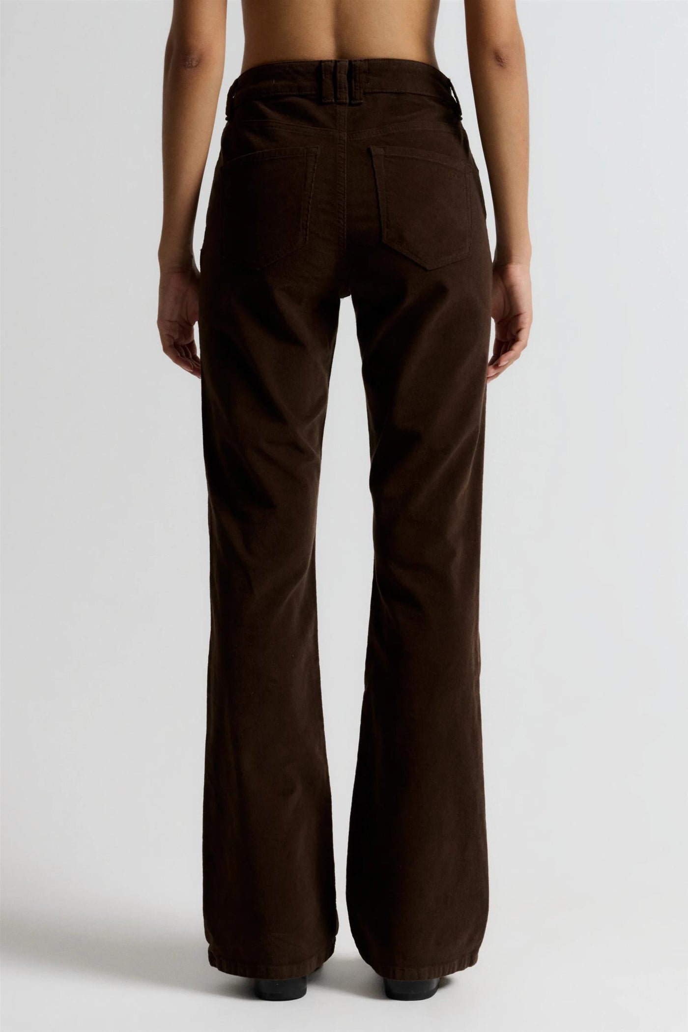 Tara Flare Jeans Baby Cord Expresso Brown