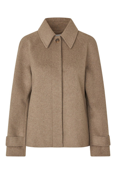 Tary Coat Greige Melange
