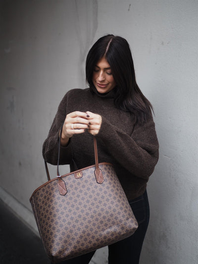 Ultimate Monogram Tote Brown