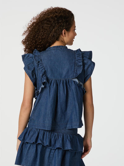 Jayla Denim Top