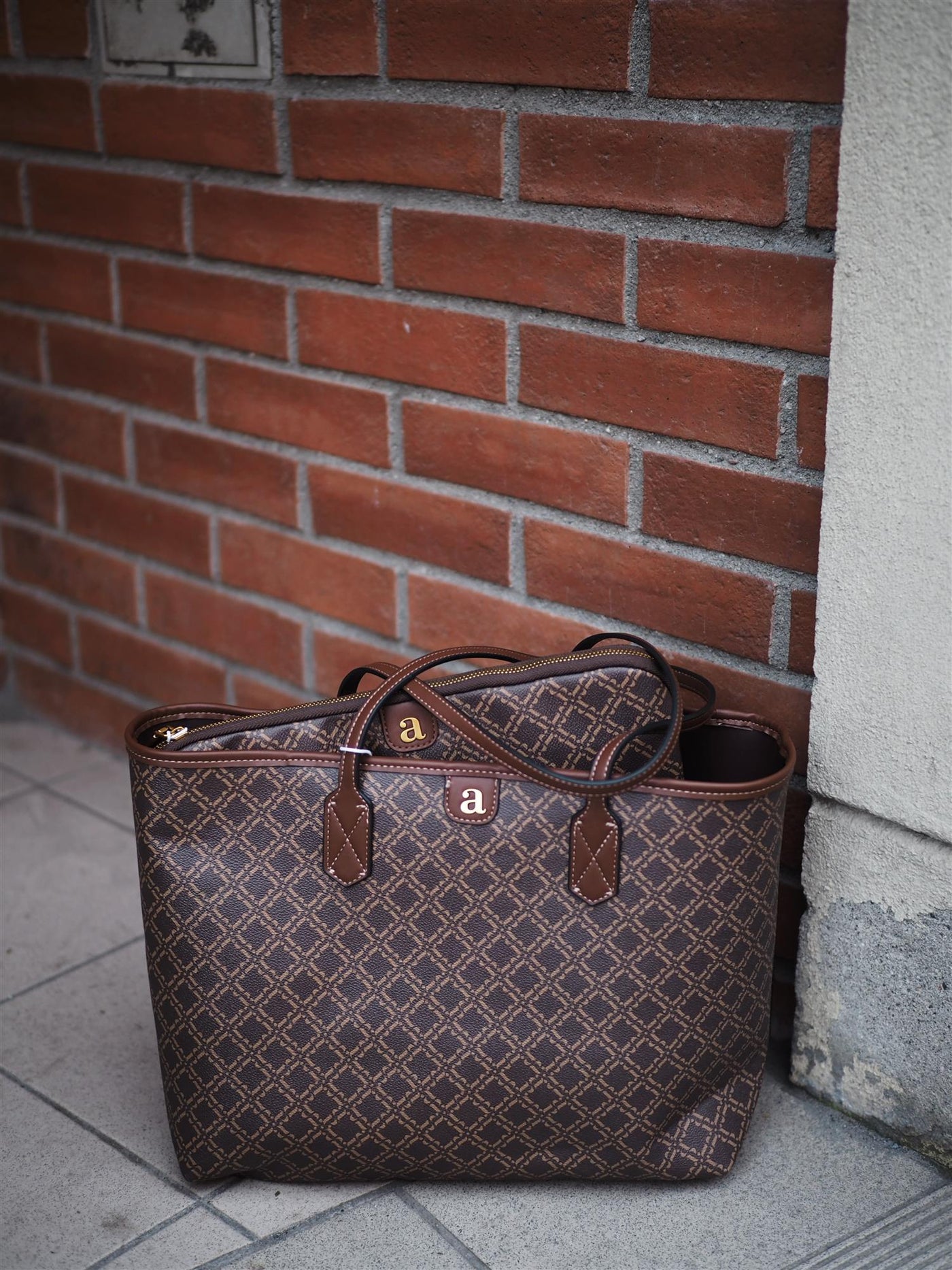 Ultimate Monogram Tote Brown