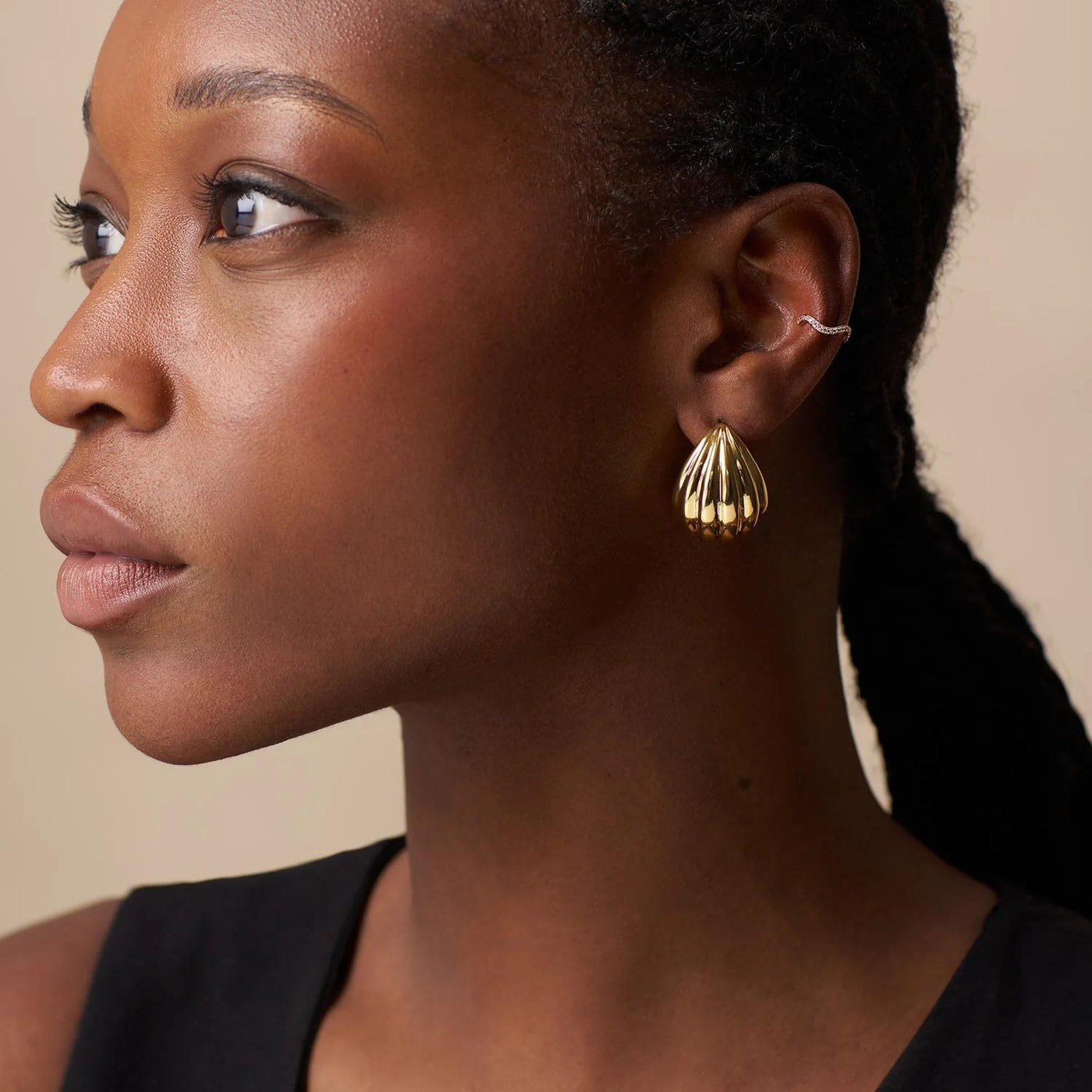 Fine Pave Wave Ear Cuff