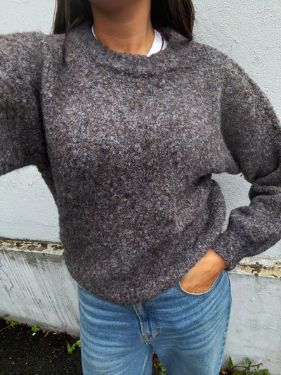 Patrisia new knit pullover Brown/Blue