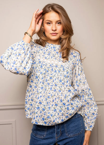 Karoline blouse Spring blue