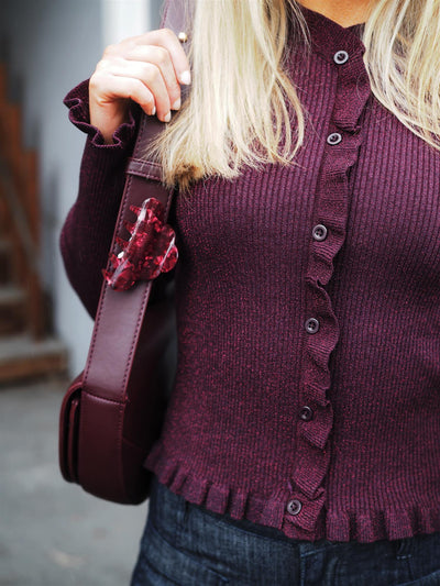 Eshra Knit Blouse Wine