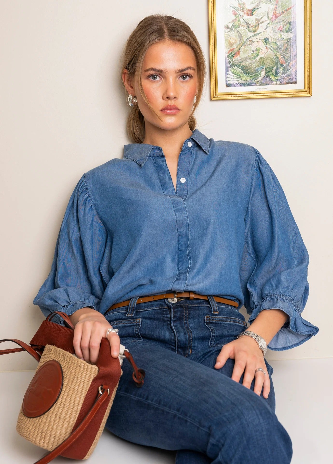 Amy Shirt Soft Denim