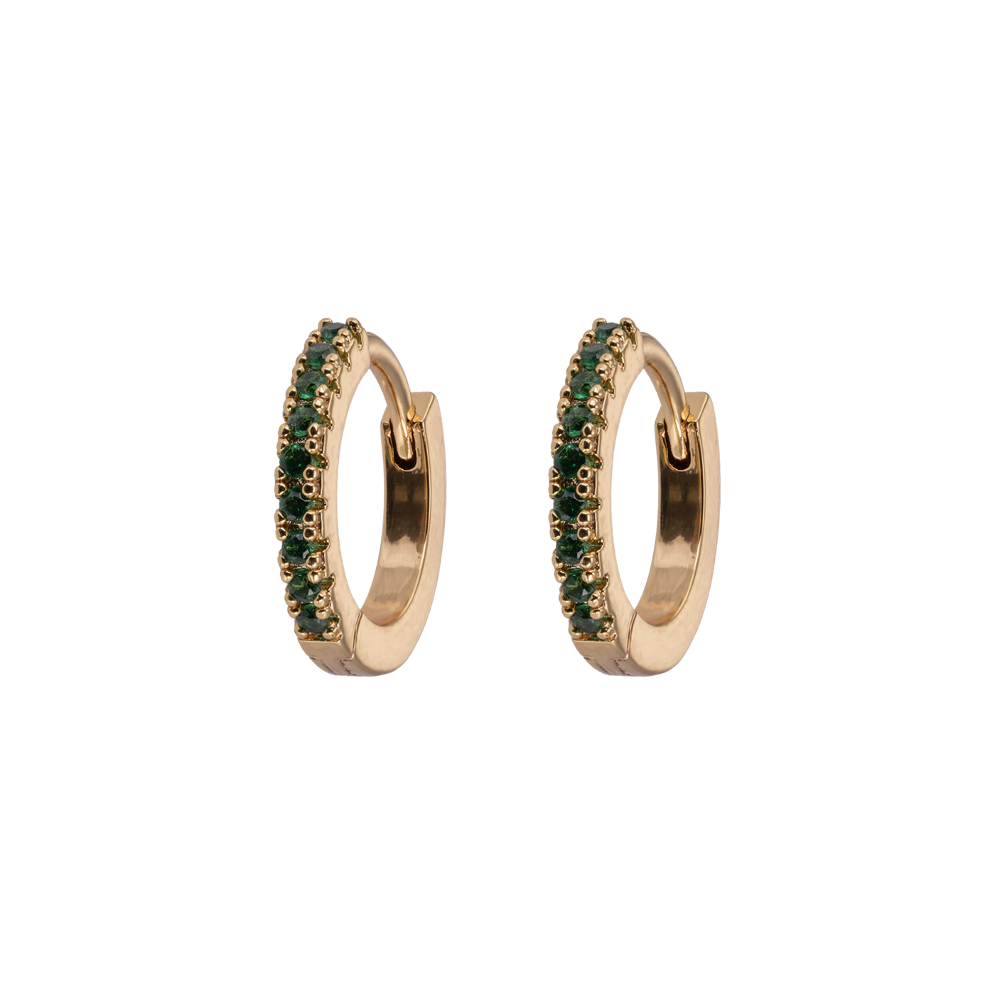 Small hoops Green