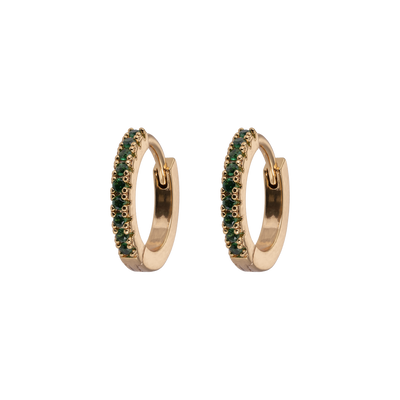 Small hoops Green