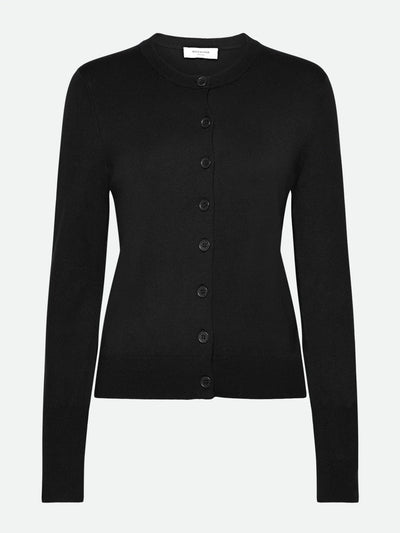 Denise LS Regular Cardigan Black