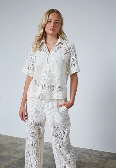 Elsia Short Sleeve Cream