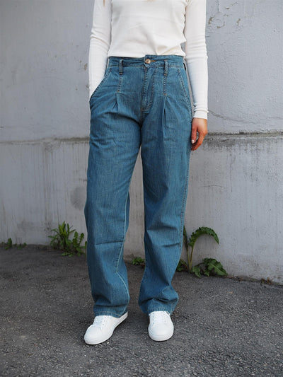 Boa Pleat Jeans Bristol Denim Wash