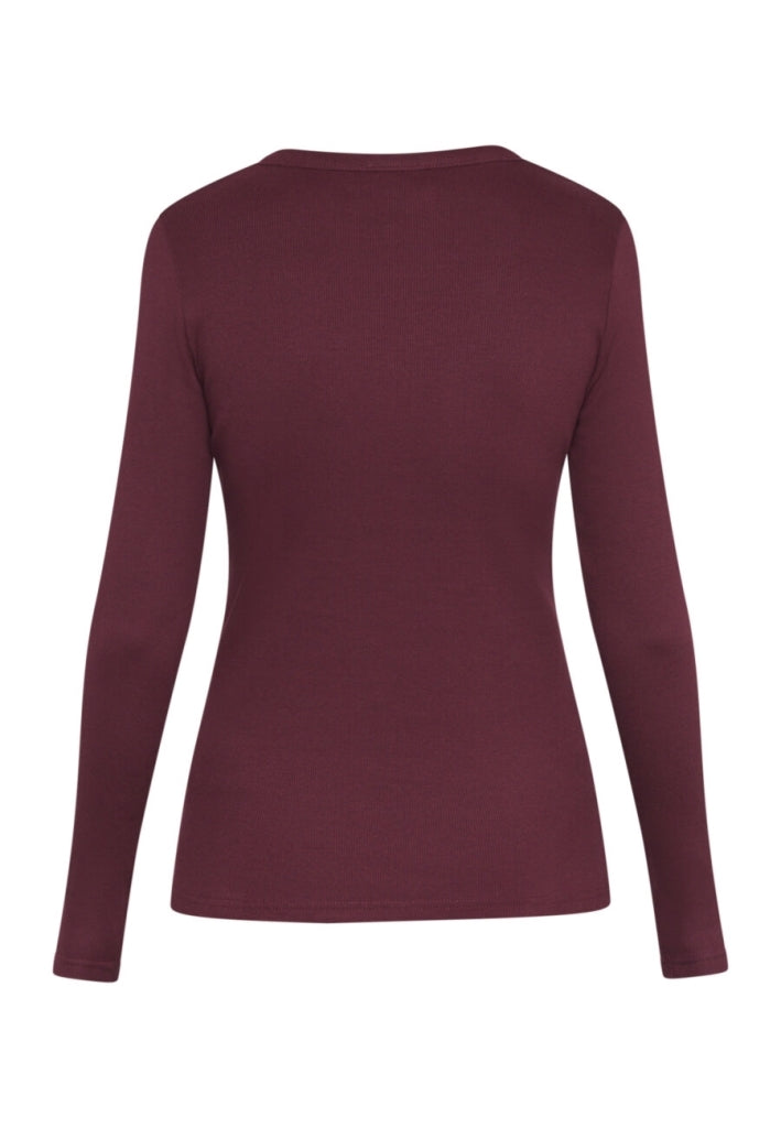 Eike Long Sleeve Deep Bordeaux