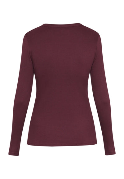 Eike Long Sleeve Deep Bordeaux
