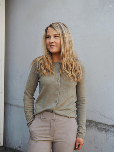 Laica LS O-neck Raglan Cardigan laurel oak